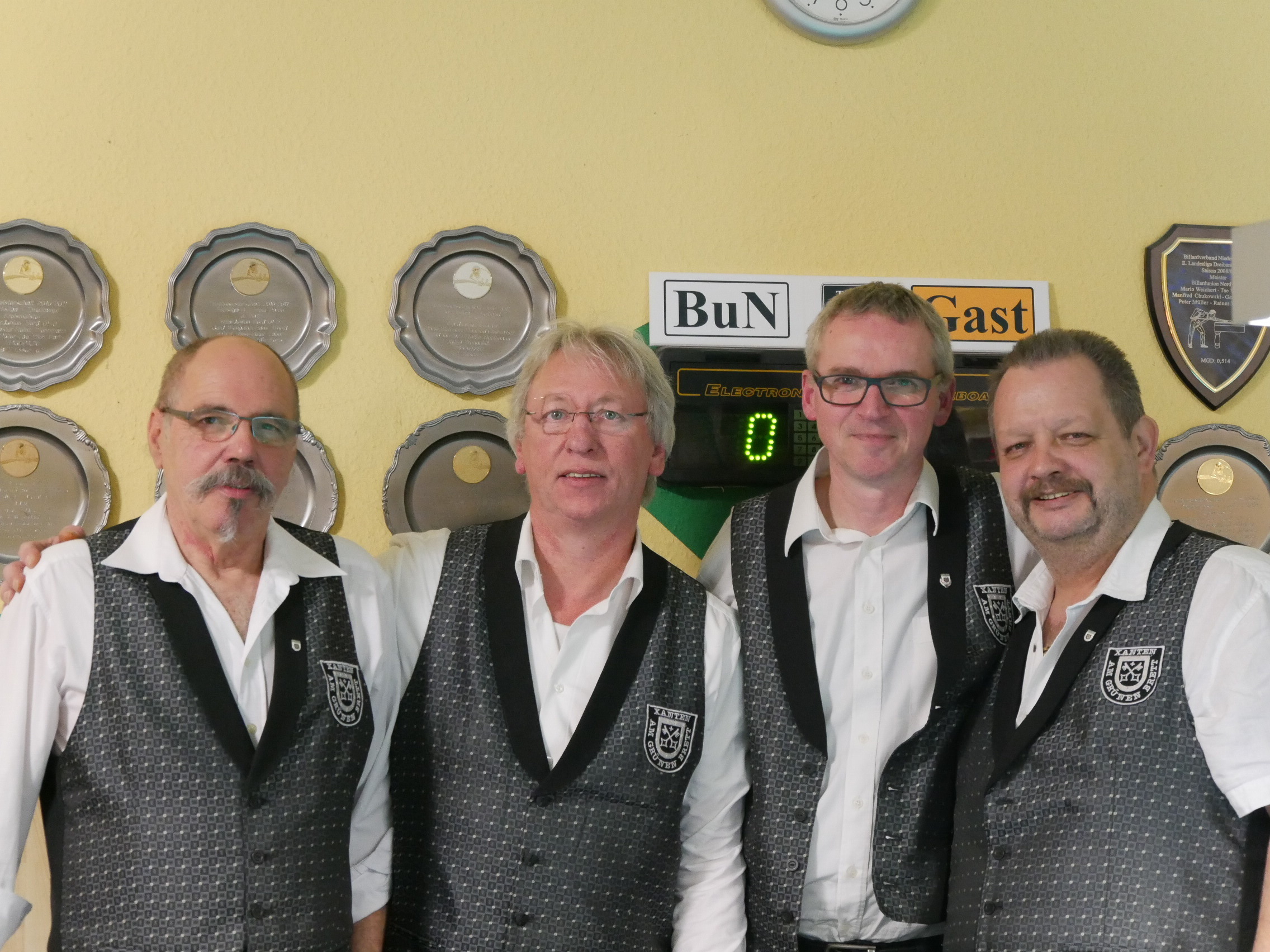 Der Meister und Aufsteiger 2017 der II Landesliga Gr.1 von Links : Wolfgang Pfitzner, Andreas Aust, Stephan Koppers und Andreas Weber