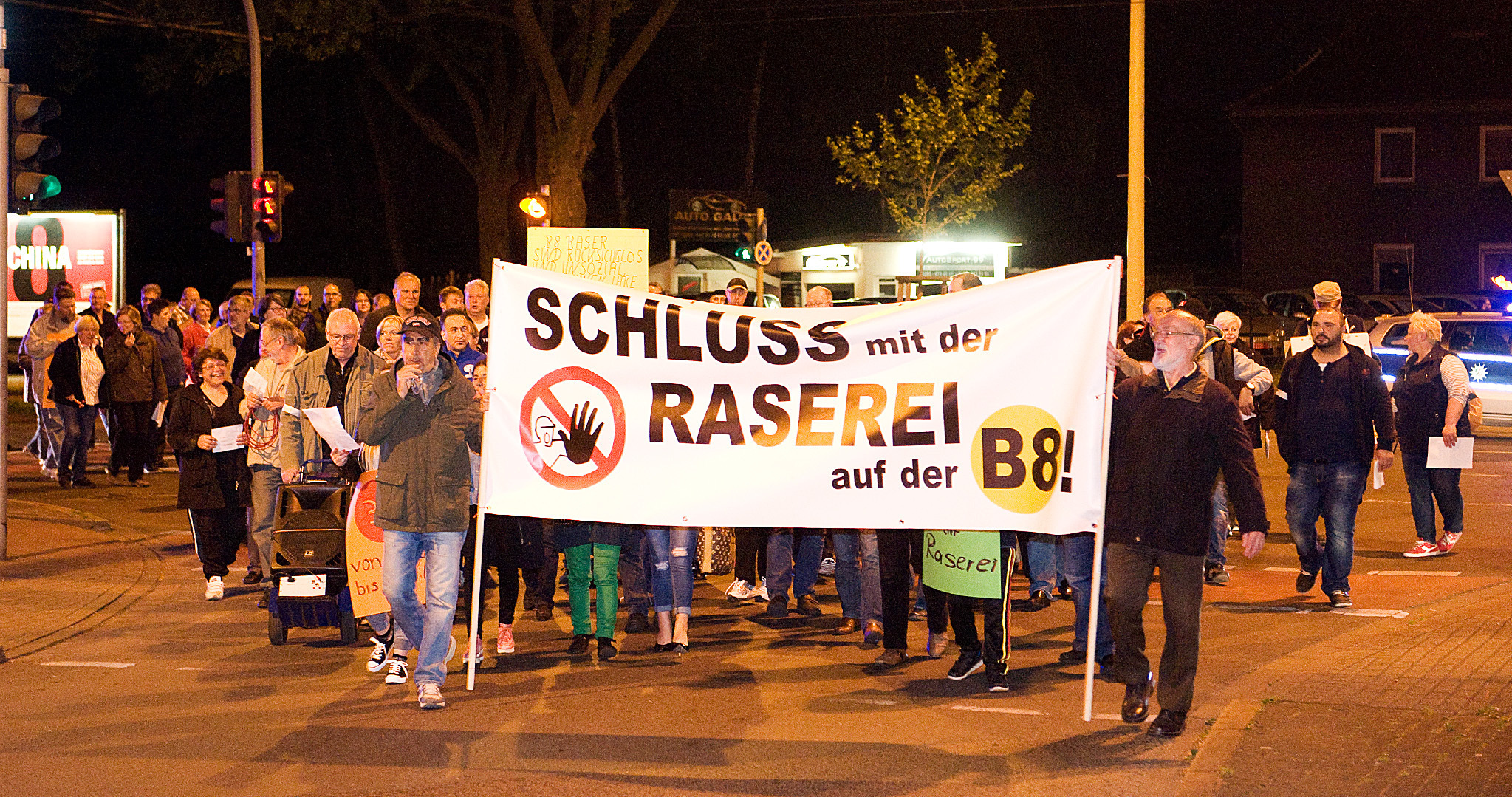 So protestierten Anwohner gegen die Raserszene 2015. Archivfoto: Frank Preuß