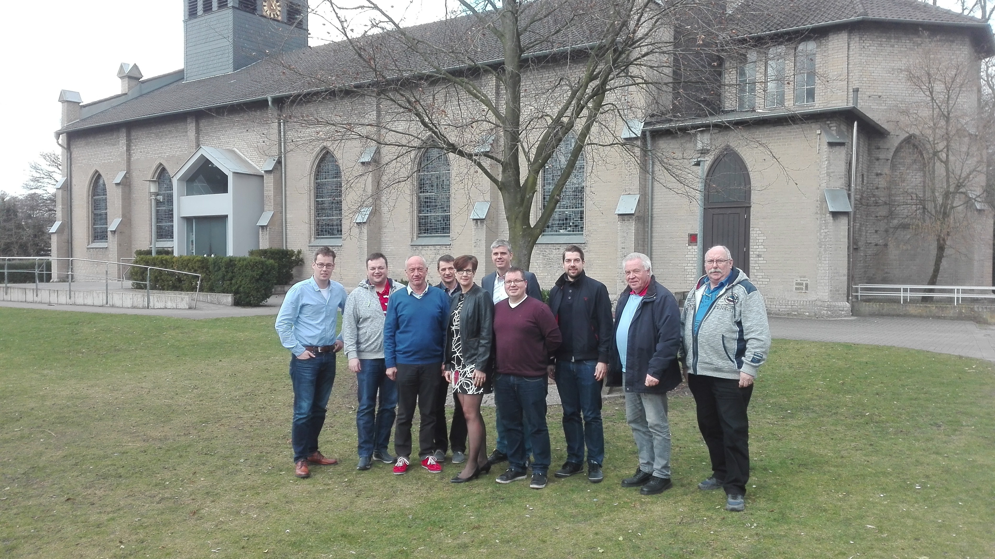 Gruppenfoto der Verantwortlichen zur Jahreshauptversammlung der Marienschützen. (Foto:Privat)