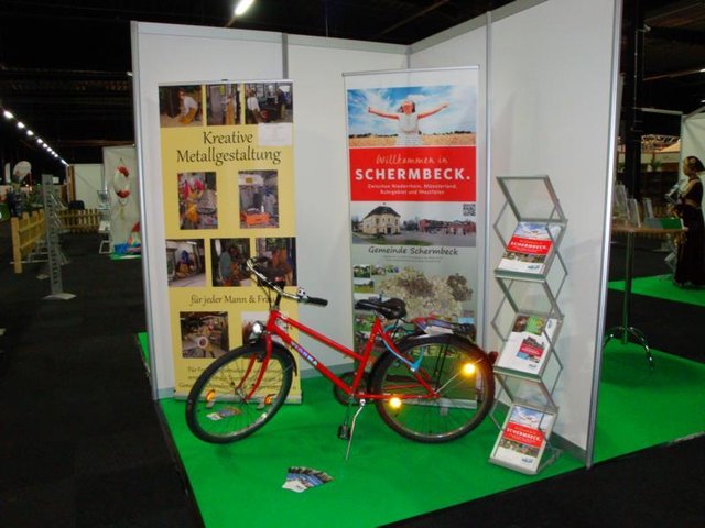 Exponat aus Schermbeck in der "Erlebniswelt Niederrhein" auf der Messe in Kalkar