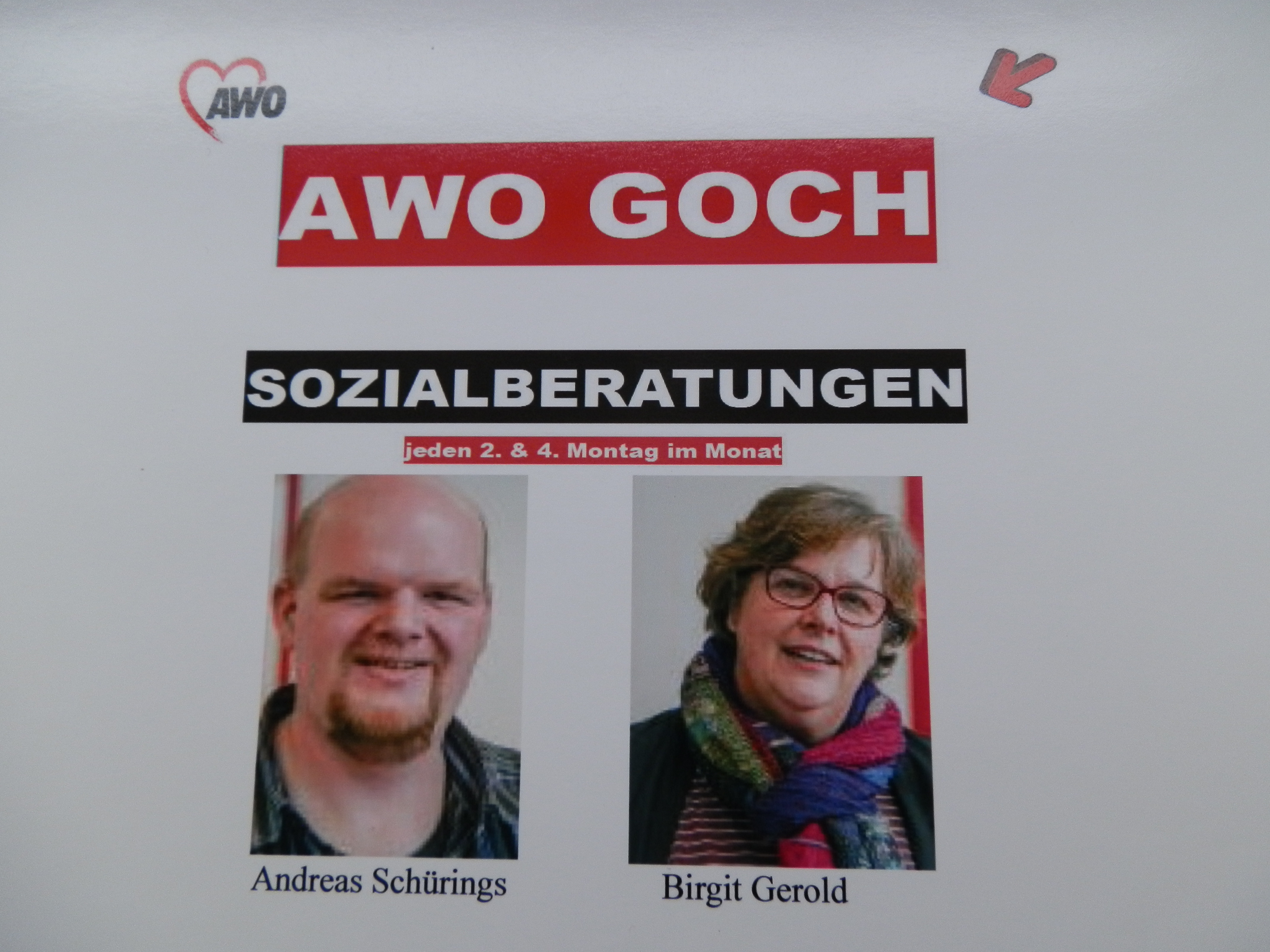 Die bei der AWO in Goch tätigen Sozialberater des AWO Kreisverbandes