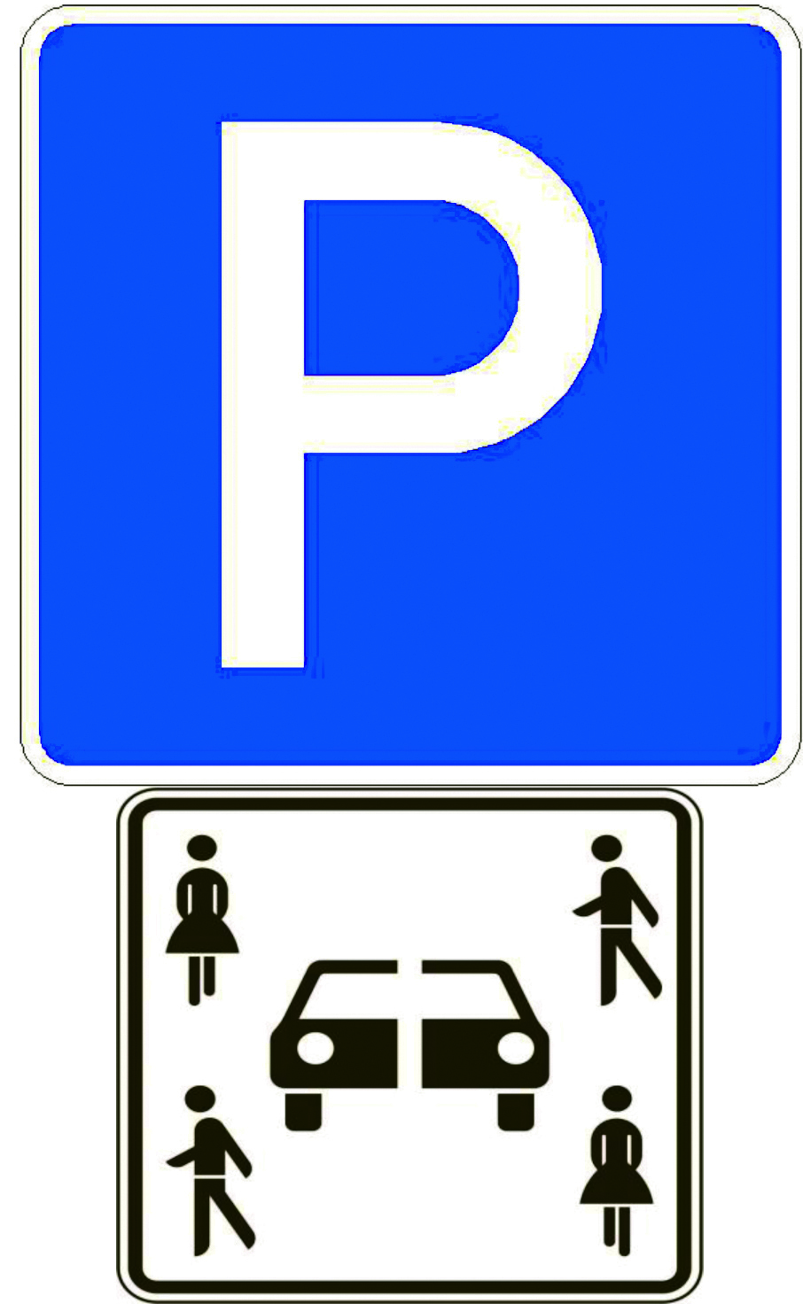Das neue Verkehrsschild für Carsharing-Plätze im öffentlichen Raum. Carsharingfahrzeuge könnten auch von Parkgebühren befreit werden.