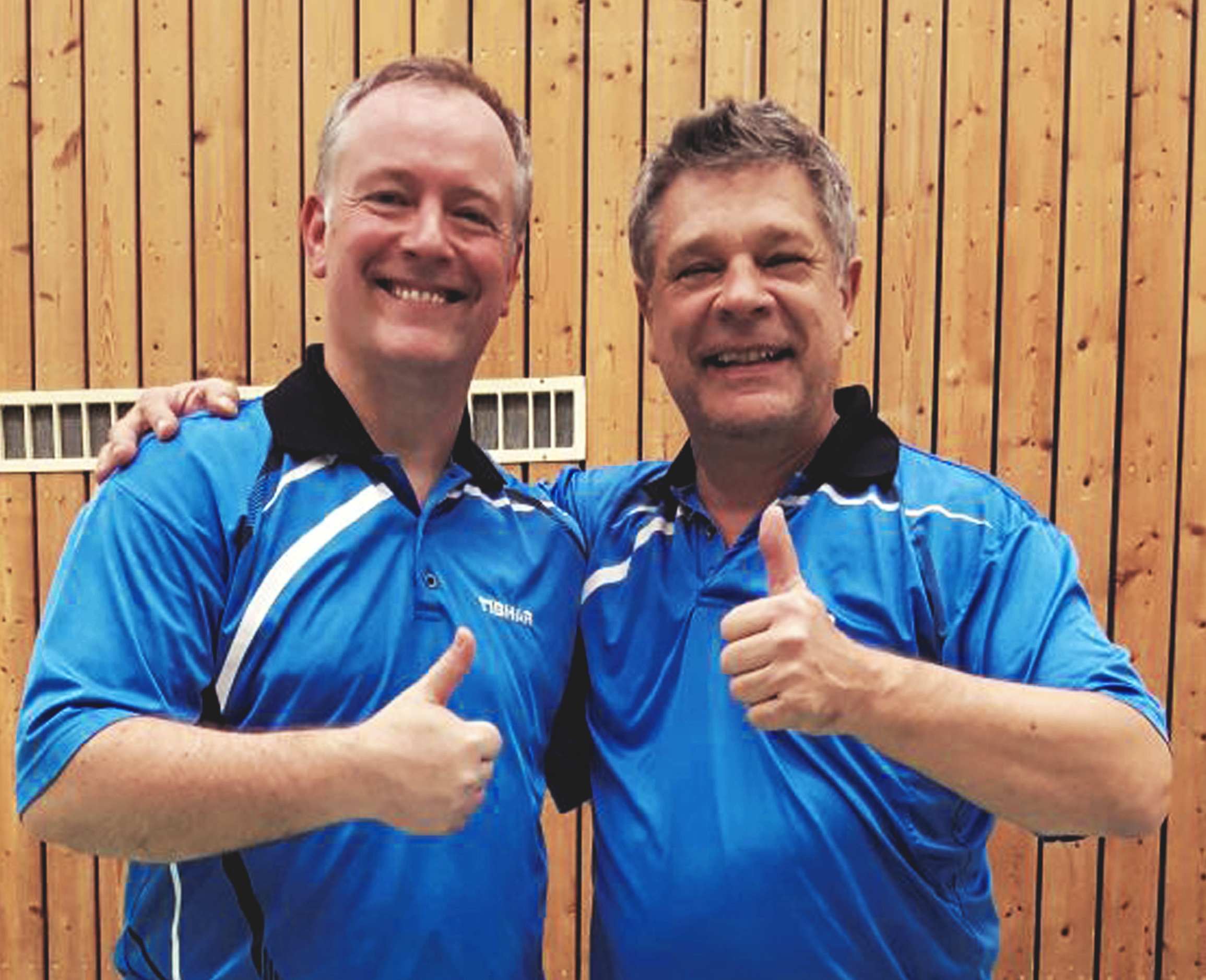 Das Doppel ist in der Liga angekommen: Mathias Conrad (links) und Dieter Kral vom 4. KSV-Herrenteam.
