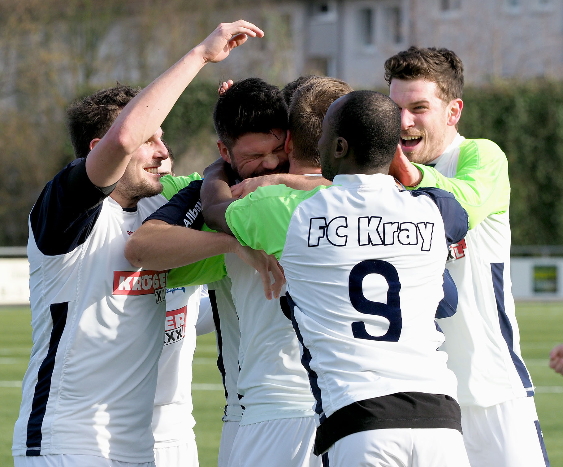 Kann der FC Kray am Sonntag wieder jubeln? Foto: Michael Gohl / FUNKE Foto Services