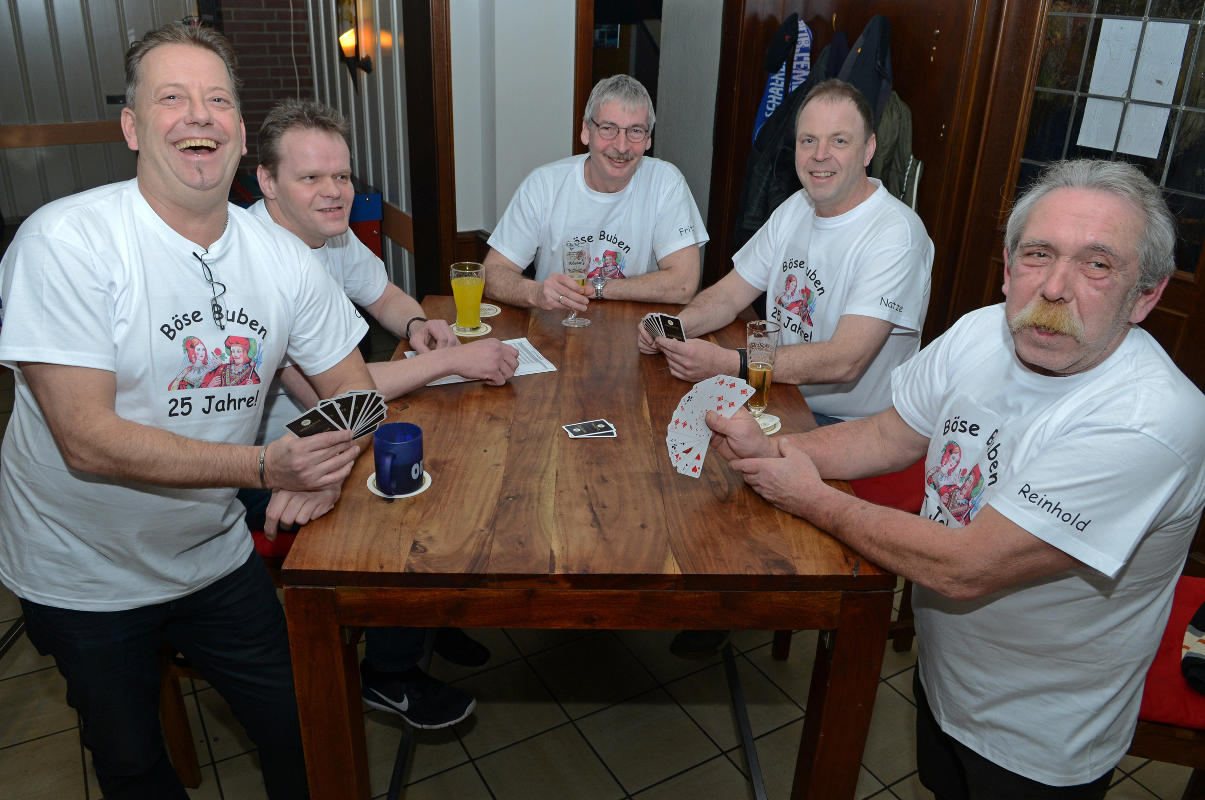 V.l.: Otto Homfeldt, Hansi Büser, Michael Langenhorst, Bernd Gödde und Reinhold Kaiser. (Foto:Bludau)