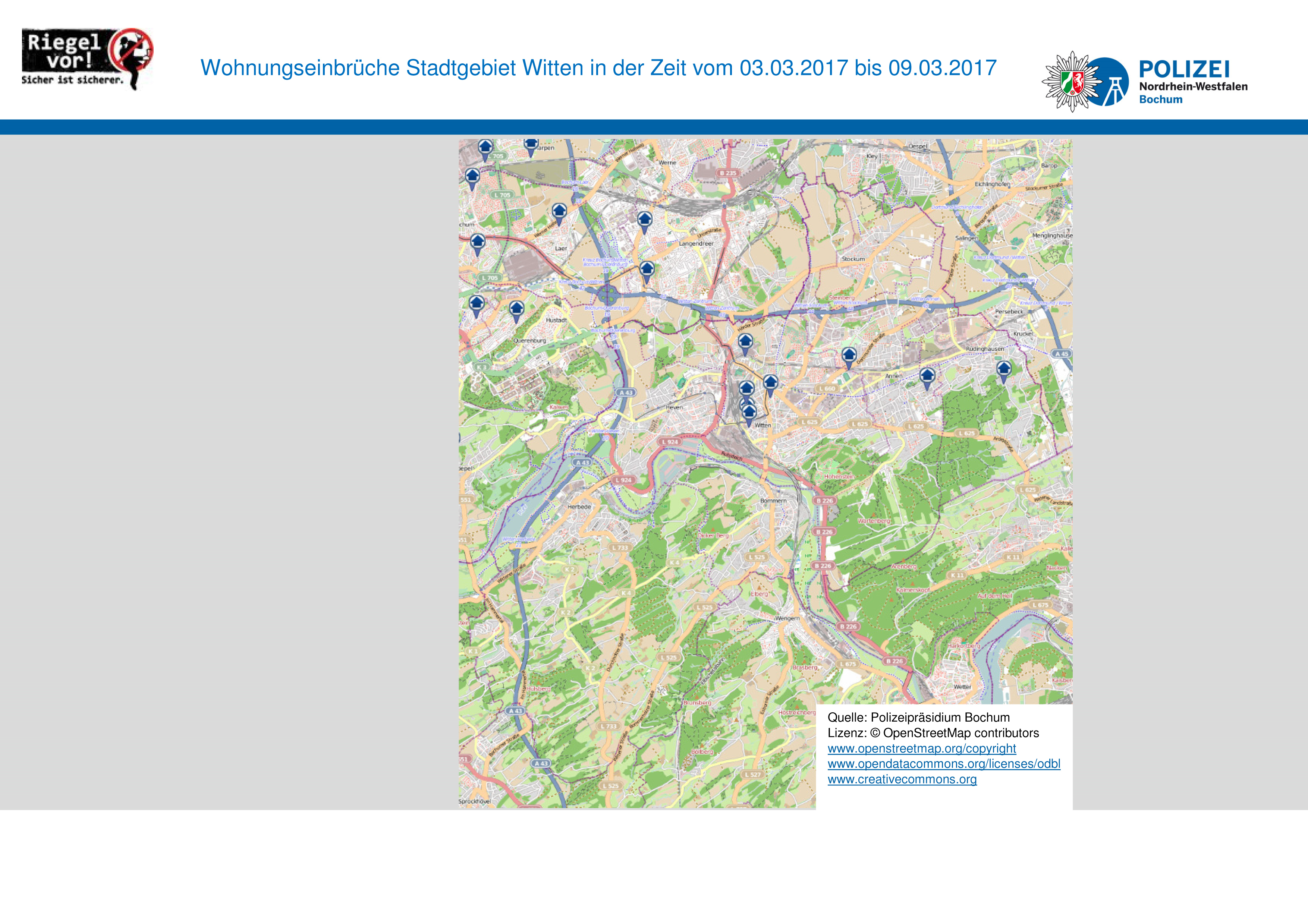 Einbruchsradar der Polizei.