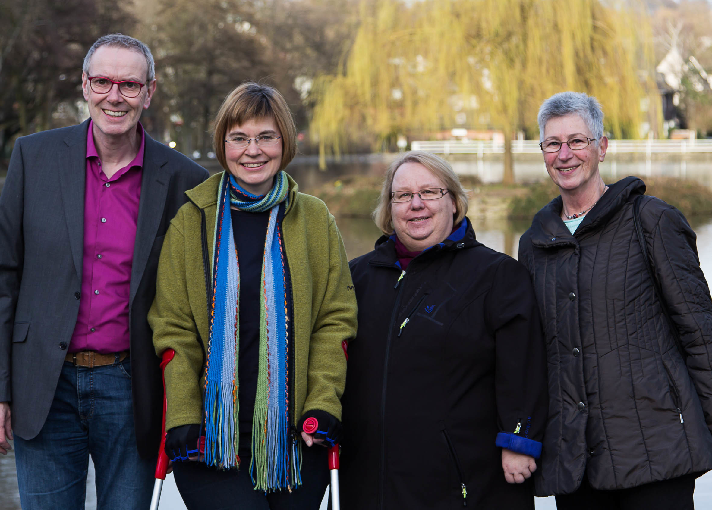 Das neue Vorstandsteam (von links): Andreas Fahnenschmidt, Gaby Koslowski, Martina Parr & Roswitha Geesmann