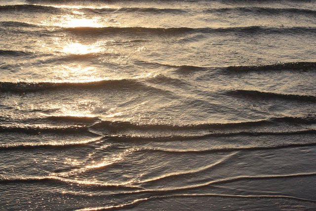 Wasseradern in der Abendsonne