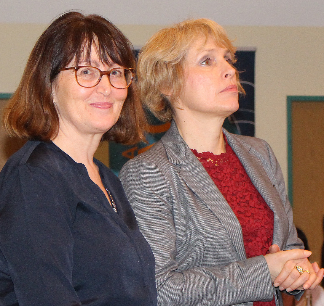 Gleichstellungsbeauftragte Josefa Redzepi und die Integrationsratsvorsitzende Ksenija Sakelšek