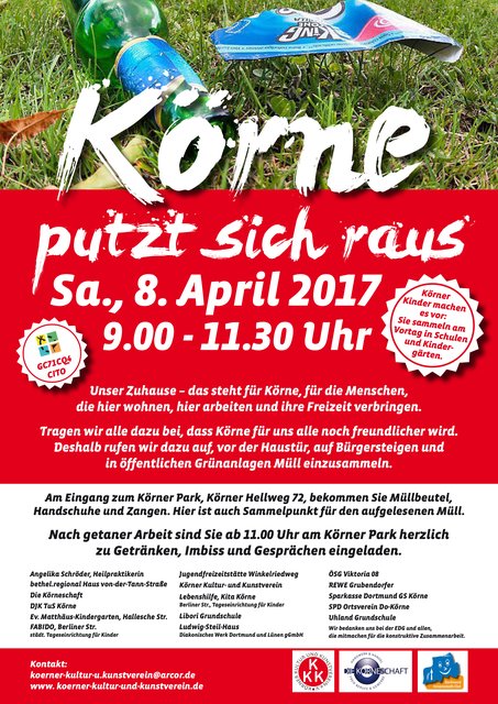 Schon am 8. April steigt die bereits traditionelle Müllsammelaktion unter KKK-Regie.