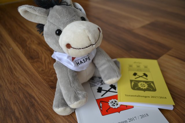 Das Maskottchen, der Hasper Esel darf nicht fehlen