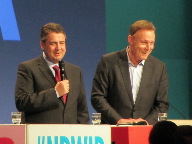 Sigmar Gabriel und Thomas Oppermann.