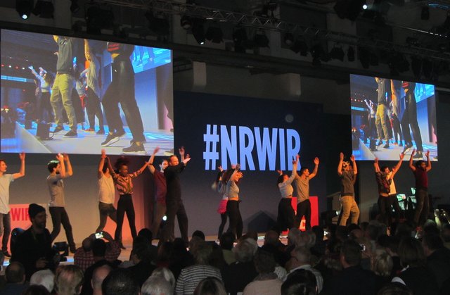 Artistische Performance der Gruppe "Urbanatix"