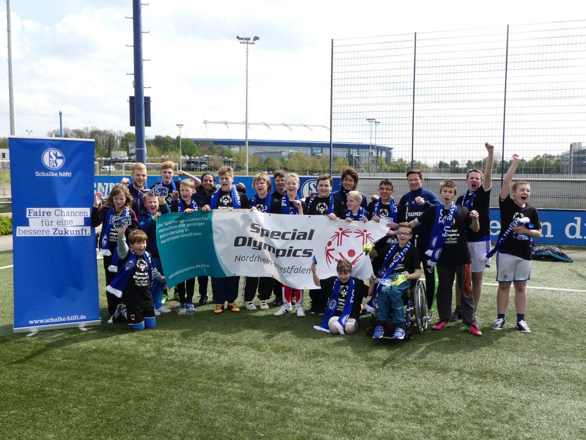 Europäische Fußballwoche AthletenTraining von Special Olympics NRW
