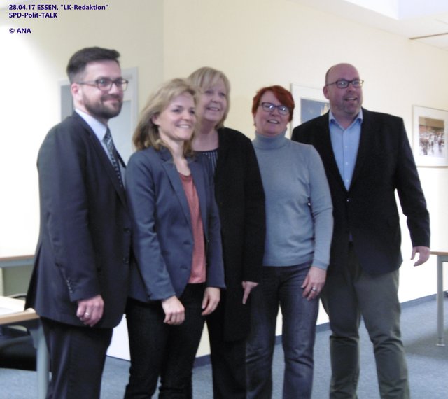 ...die "Talk-Runde" SPD-Politiker in NRW/Essen