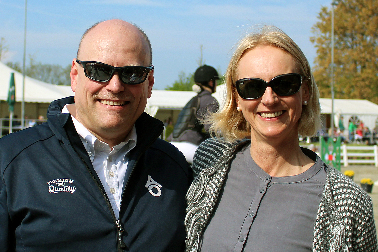 Thomas Wiese und Turnierrichterin Susanne Lange