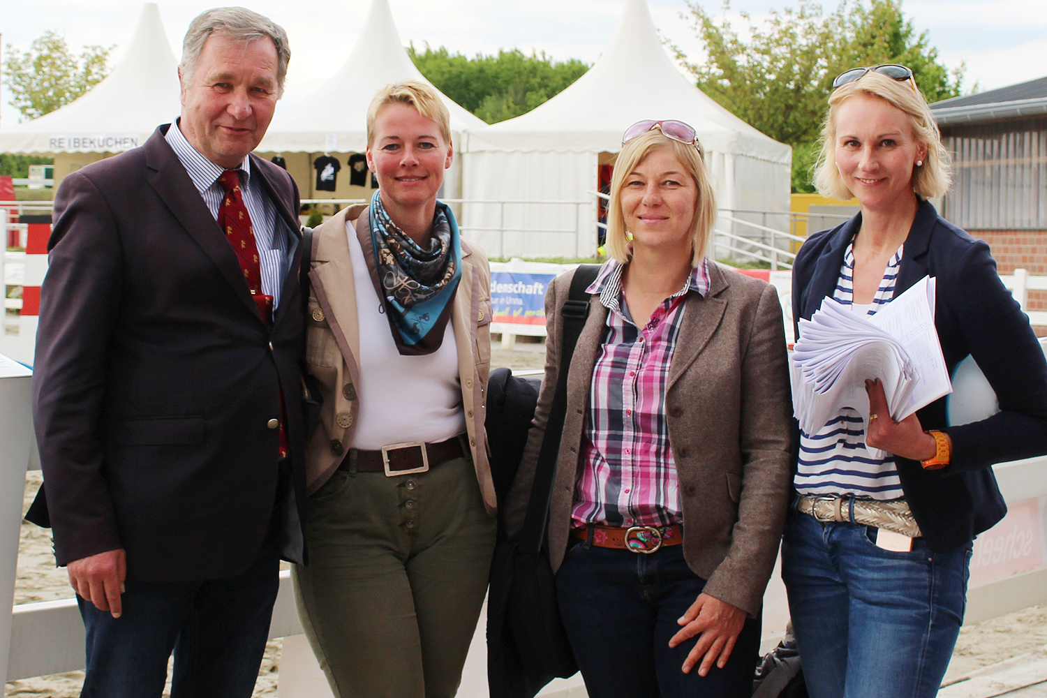 Das Dressurrichter-Team am Donnerstag