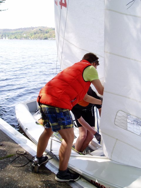 Letzte Vorbereitungen.