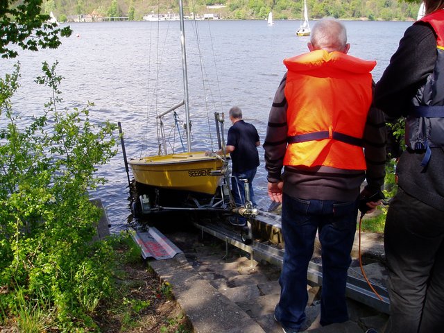 Die vereinseigene Slipbahn.