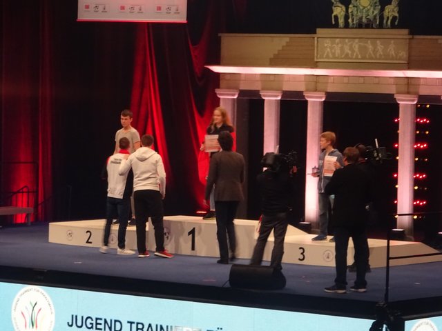 ... würdiger Rahmen für die Ehrungen - absolut Olympia-like :-)