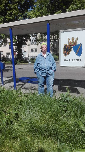 Eines der zu bearbeitenden Beete in der Harkortstr.