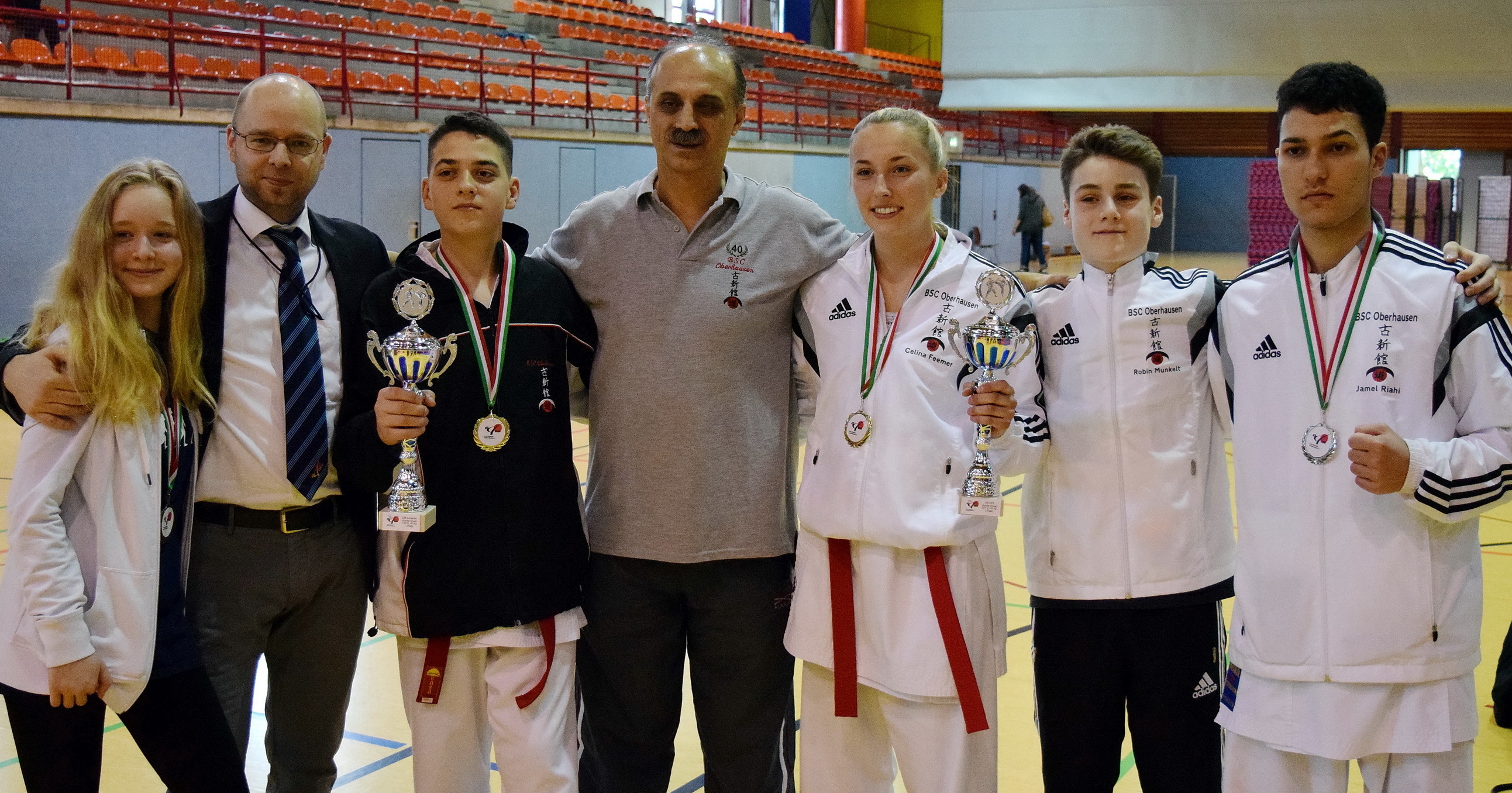 Vl. Hannah Beutling, Martin Beutling, Kevin Wiens, Haydar Aksünger, Celina Feemer, Robin Munkelt, Jamel Riahi