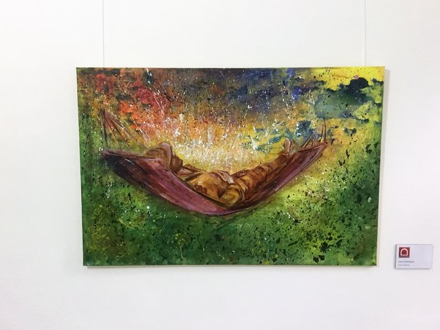 "Ruhender Jackson Pollock" von Laura Rodrigues in der Galerie an der Ruhr - Kunststadt Mülheim an der Ruhr