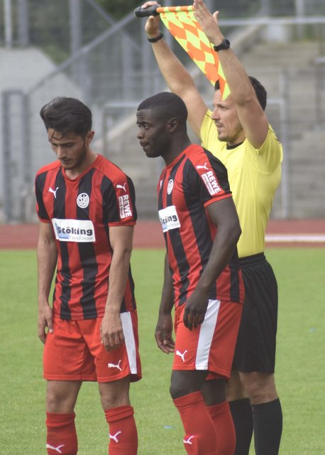 Fabio Dias bei seiner Einwechslung am Pfingstmontag. Foto: Peter Mohr