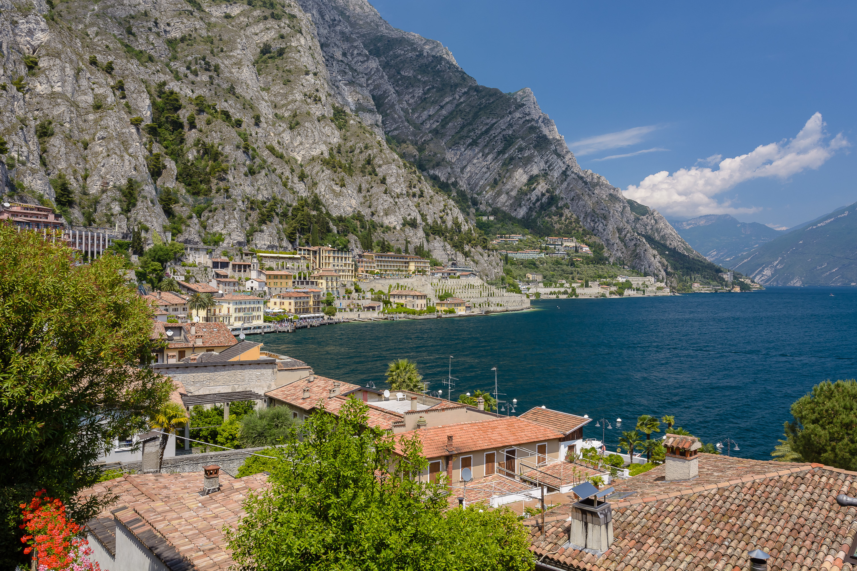 Limone am Gardasee, Blickrichtung nach Norden