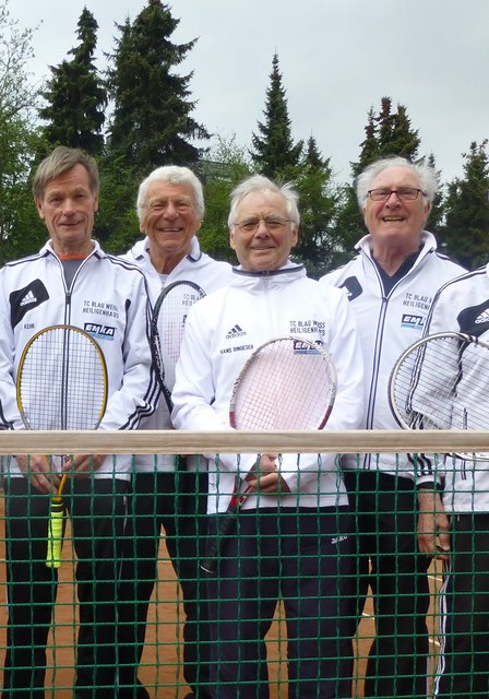 Die vier Einzelspieler von links: Jürgen Kehr, Otto Höveler, Hans Bingeser und MF Horst-Günther Ostholt