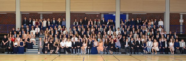 Gruppenfoto der Gesamtschule Wulfen mit den 10ern