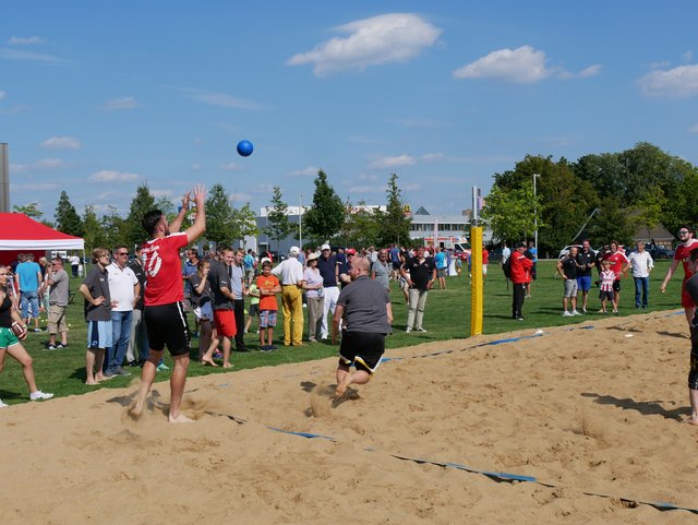 Spannendes Völkerballturnier.