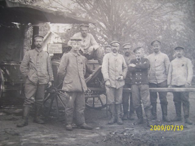 1 Weltkrieg, mein Urgroßvater Wilhelm Ludger Lunke links, Französische Front, wer kent die Anderen aus dem Essener Raum?