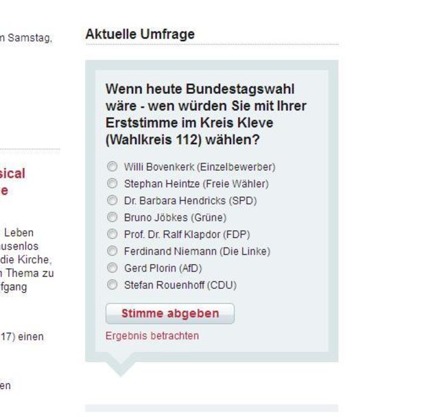 Aktuelle Umfrage Lokalkompass Zur Bundestagswahl Ist Nicht