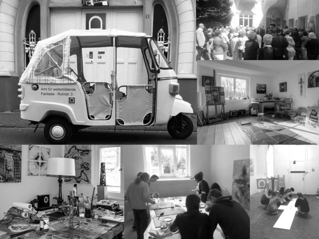Kunstvermittlung wird hier täglich praktiziert: Das KUNSTHAUS MÜLHEIM STADTMITTE in der Ruhrstr. 3 - 45468 Mülheim - Rufnummer 0157 3629 5489