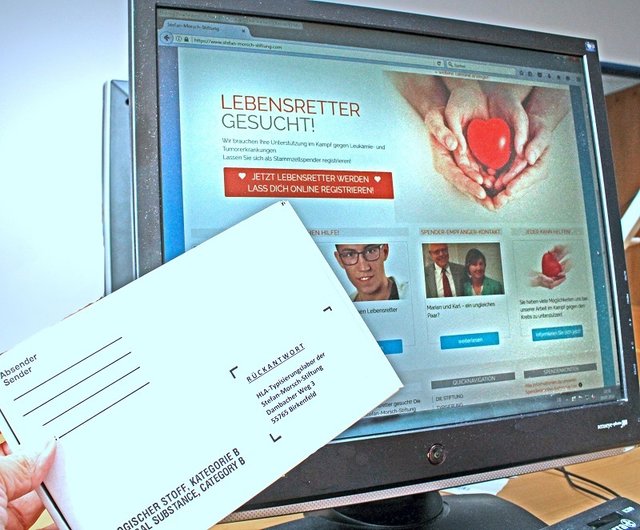 Eine Registrierung als Stammzellspender bei der Stefan-Morsch-Stiftung ist auch online möglich. Foto: Stefan-Morsch-Stiftung