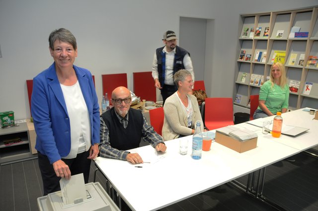 Bundesministerin Dr. Barbara Hendricks bei der Stimmabgabe in Kleve. | Foto: Tim Tripp