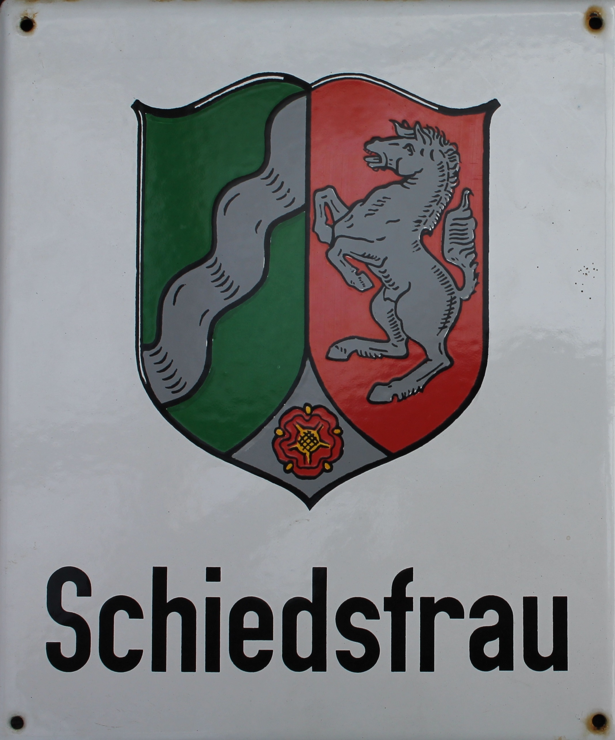 Amtsschild von Ingeborg Kalipke, 1987