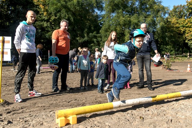 Die Bewegungsangebote wurden mit viel Spaß von den Kindern angenommen.