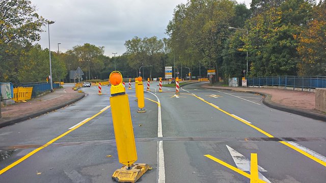 Sperrung Brücke der Solidarität