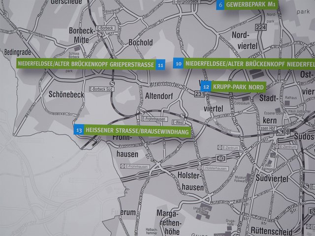 Verteilt über das ganze Stadtgebiet ergeben sich "schöne Aussichten" für Besucher und Essener Bürger. Die lernen ihre Stadt ganz neu kennen.