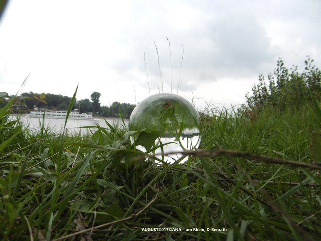 ... was macht denn meine KUGEL hier am Rheinufer... :-)