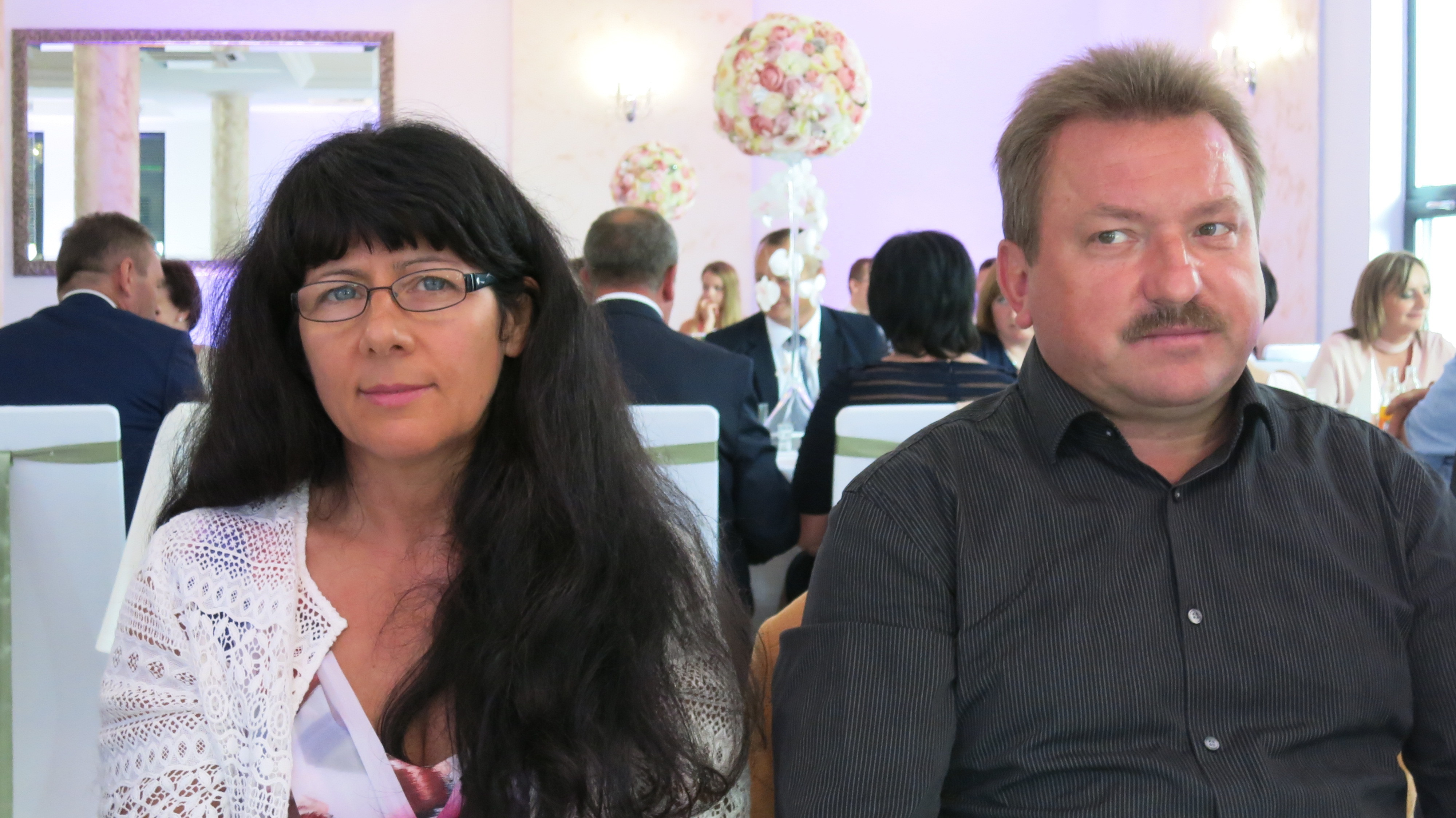 Jan Smylla und seine Frau bei einer Feier in Polen
