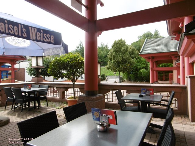 ...auch in Oberhausen war es NICHT sooo doll´vom Wetter her, dennoch DRAUßEN gegessen! :-)