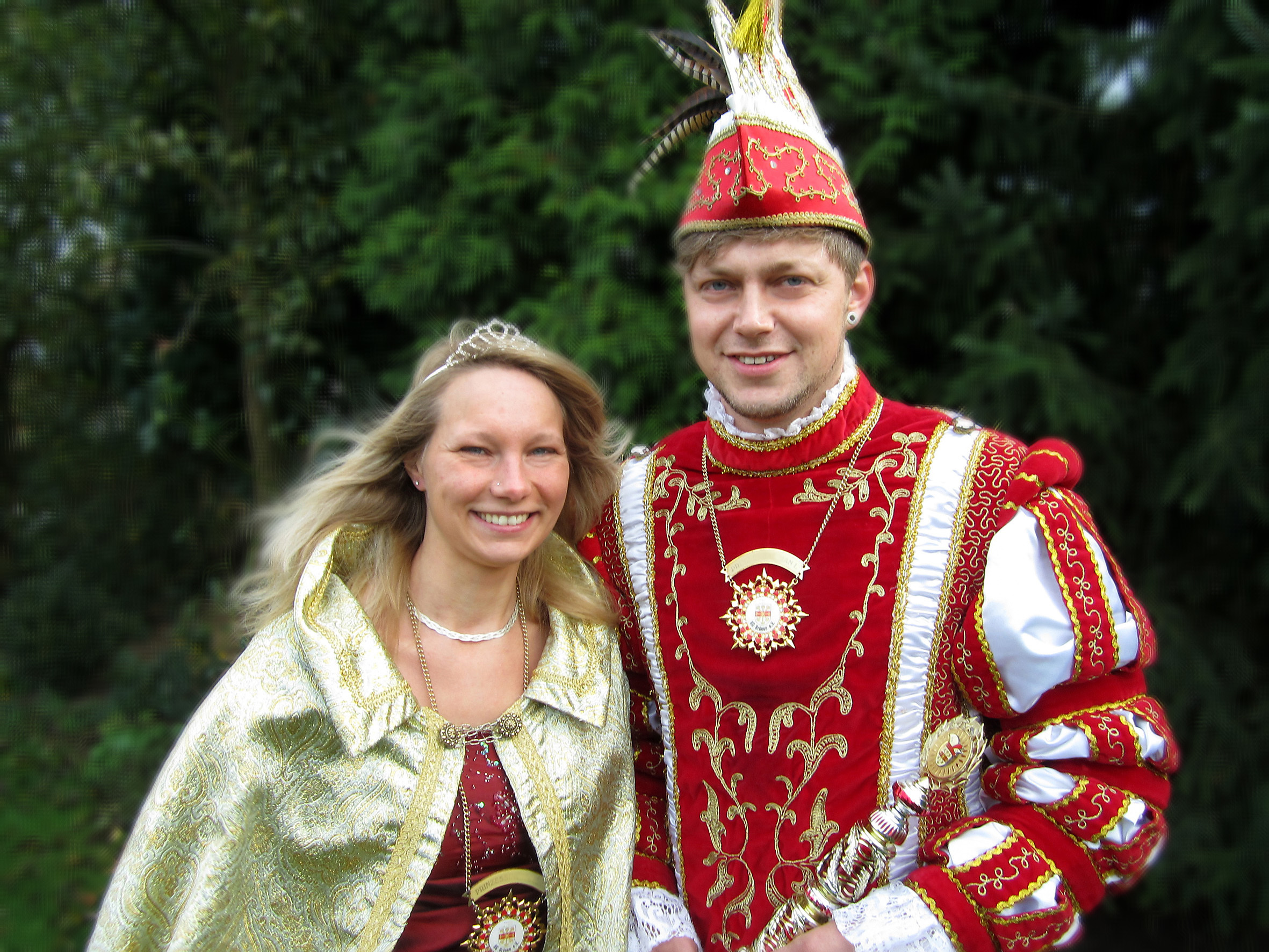Prinzessin Melanie und Prinz Florian.