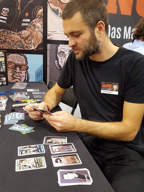 "Spielmacher" Johannes Sich auf der Essener Spielemesse.