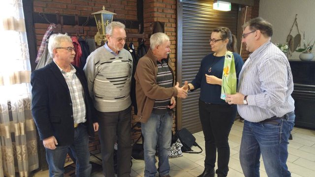 Die Jubilare Anreas Naujok, Rainer Hoffmann und Hartmut Bettin