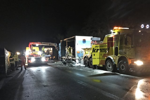 LKW-Brand auf der A 31