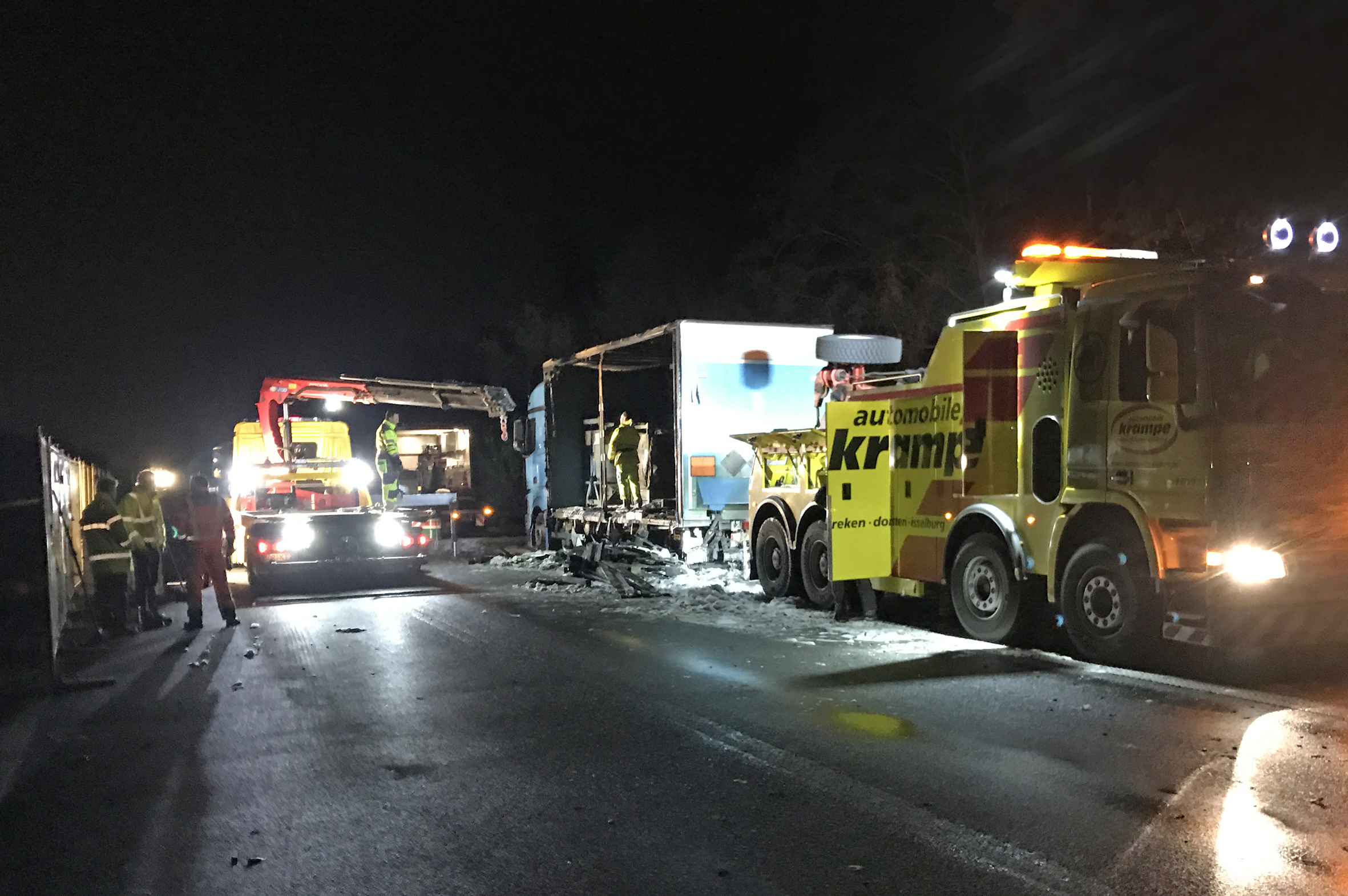 LKW-Brand auf der A 31