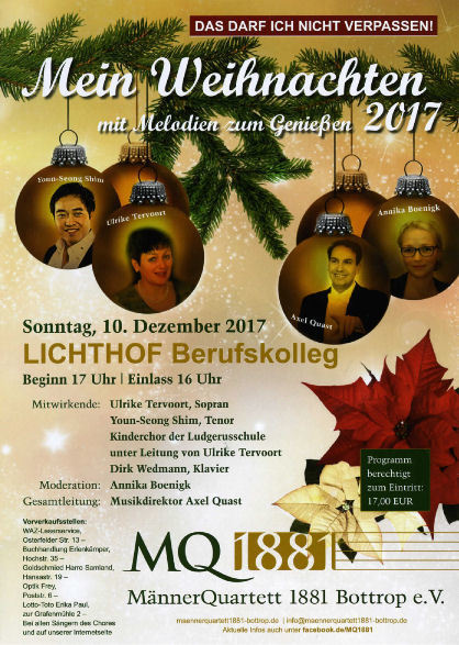 Einladung zum Weihnachtskonzert